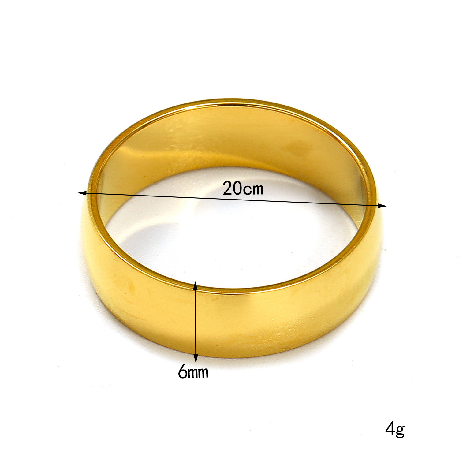 Gold 6mm US Size #5