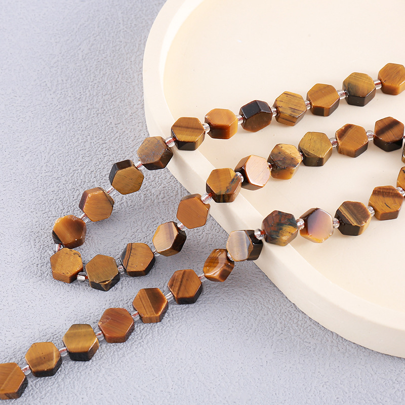 Hexagonal tiger's eye
