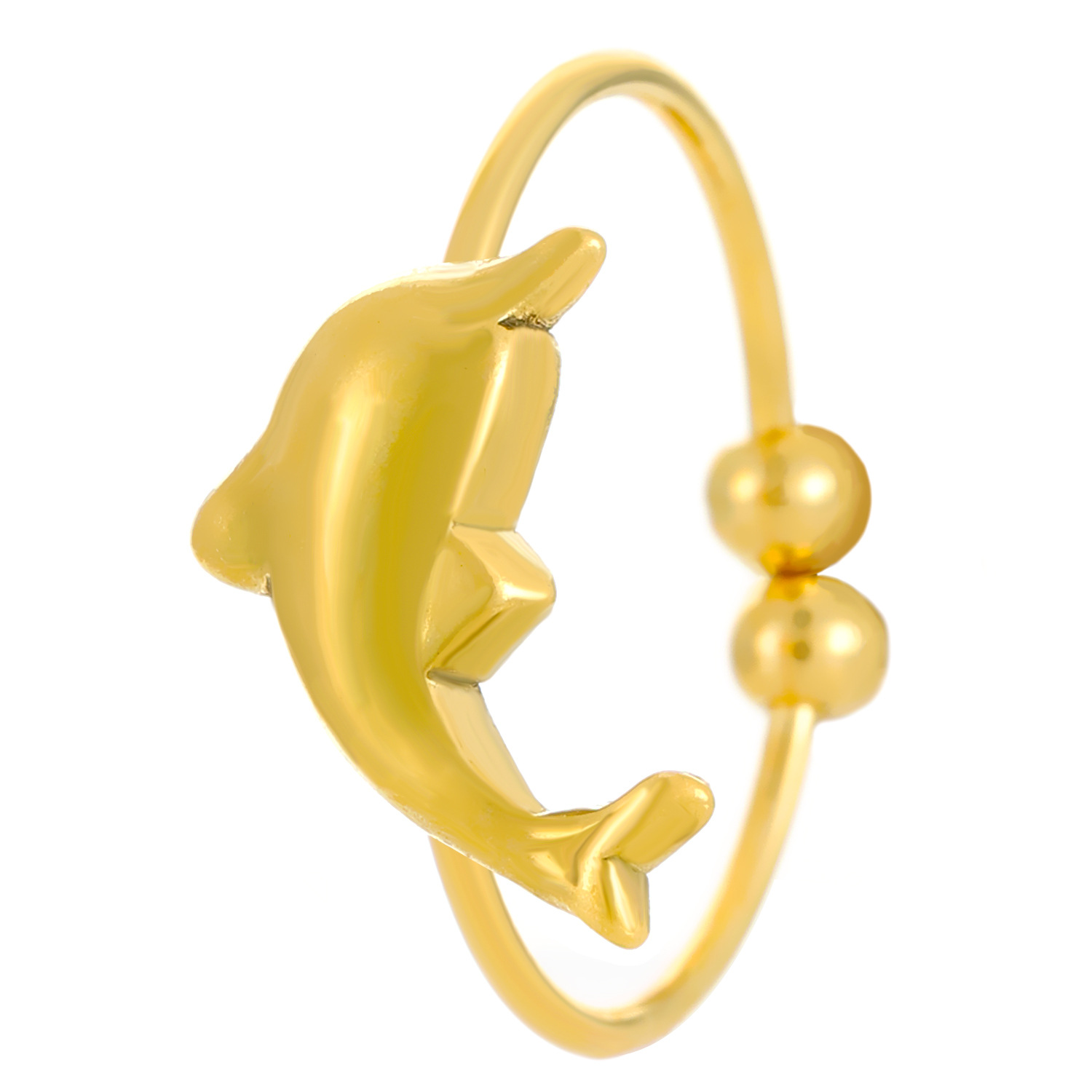 2:02 18k real gold dolphin N-1022 (thumb)