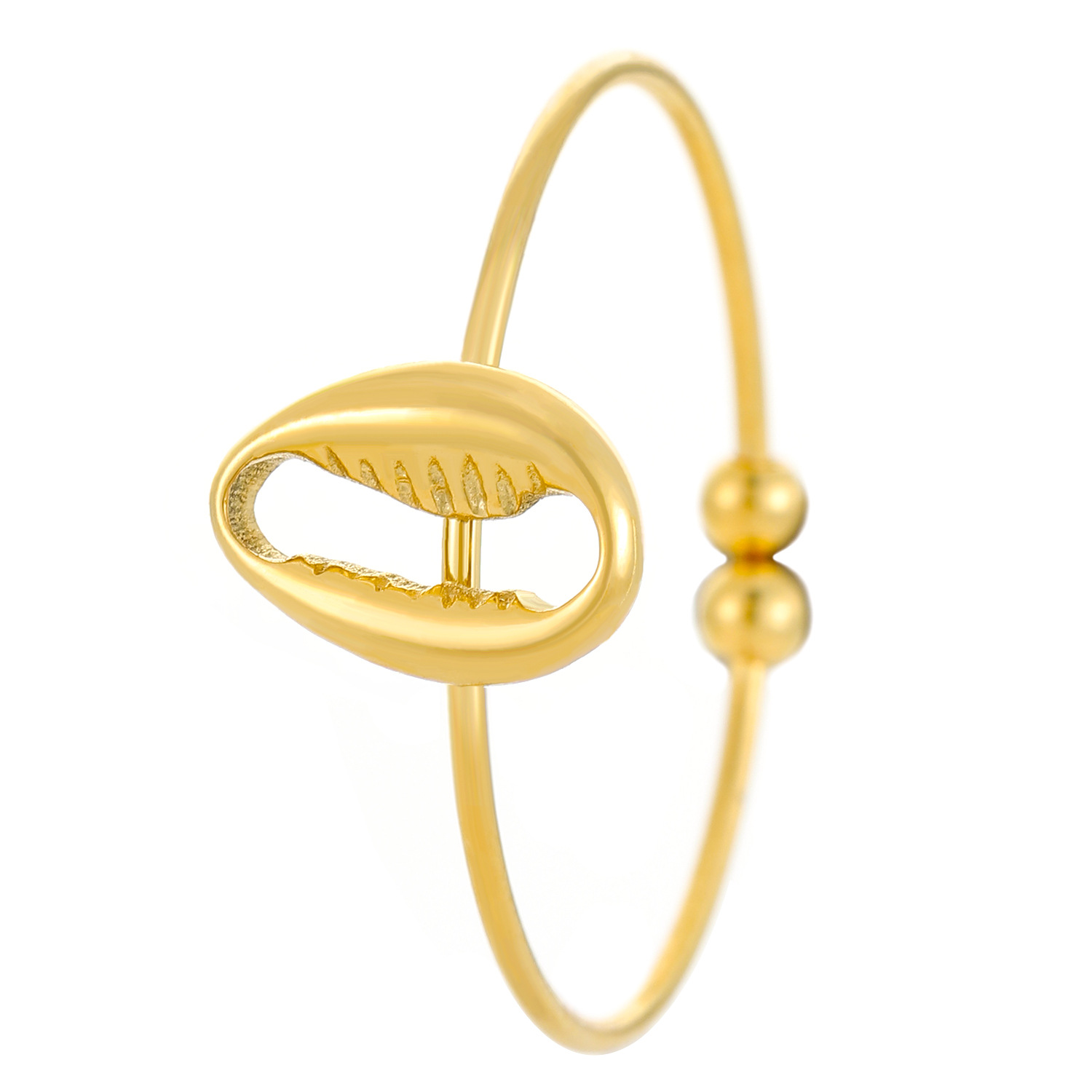 7:08 18k real gold shell N-1016