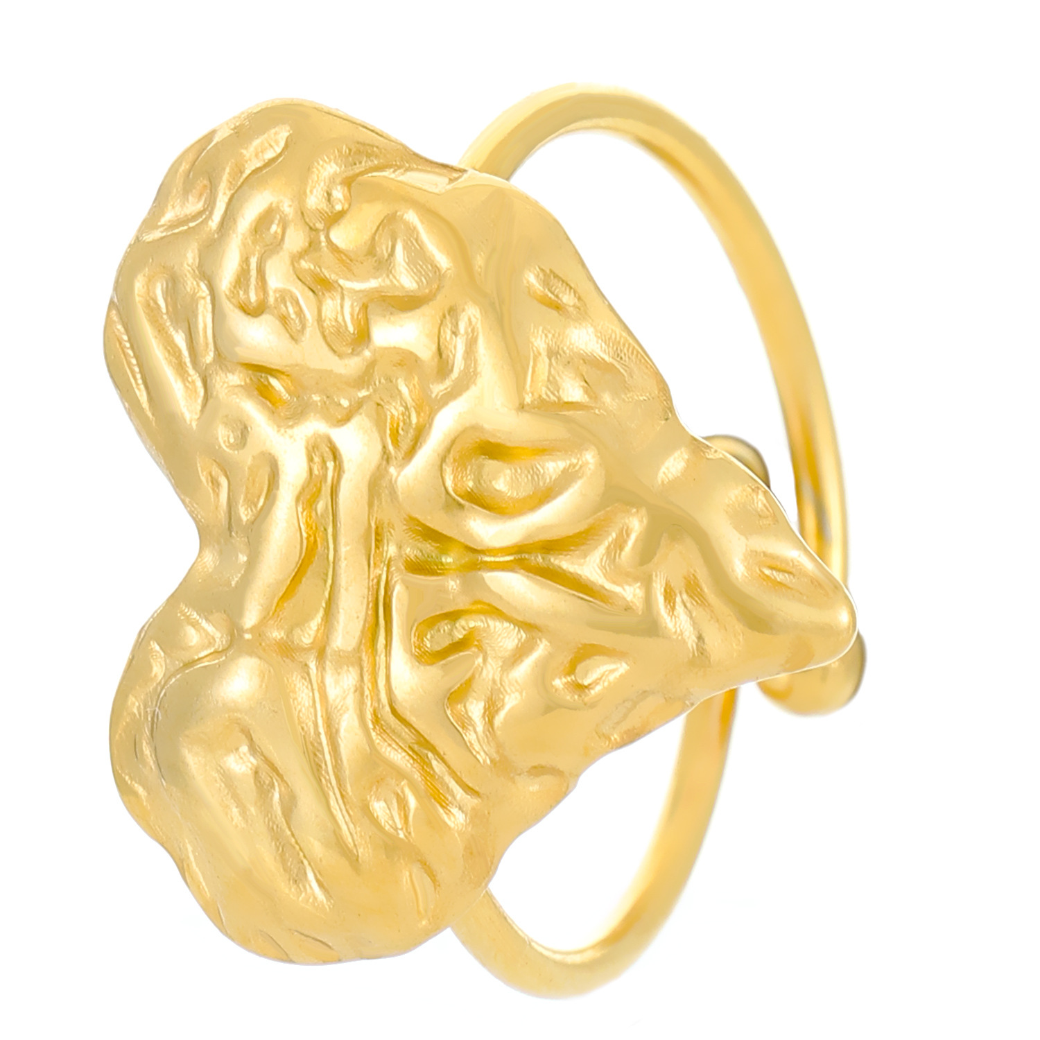 13:01 18K real gold heart N-946