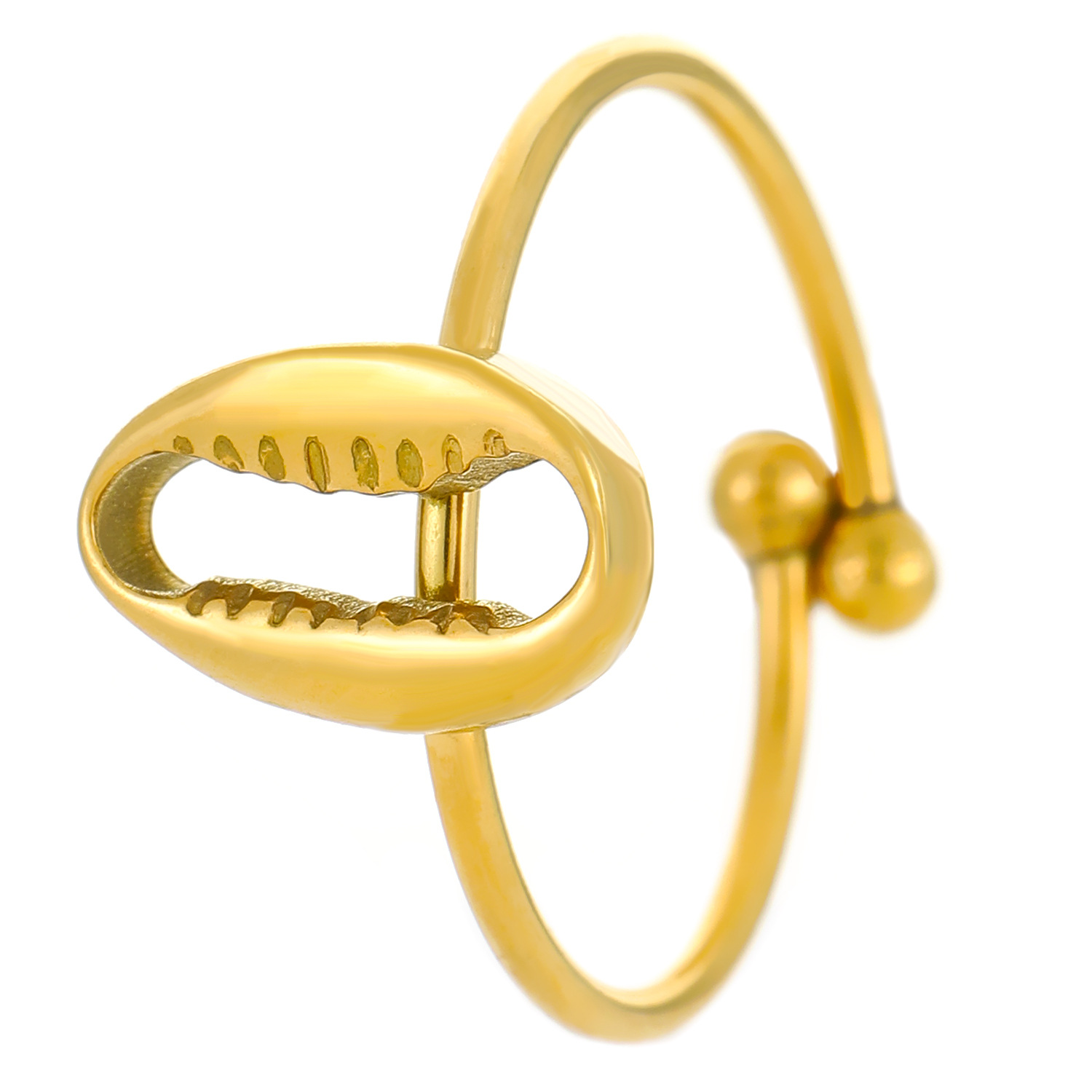 15:03 18K Real Gold Conch N-944