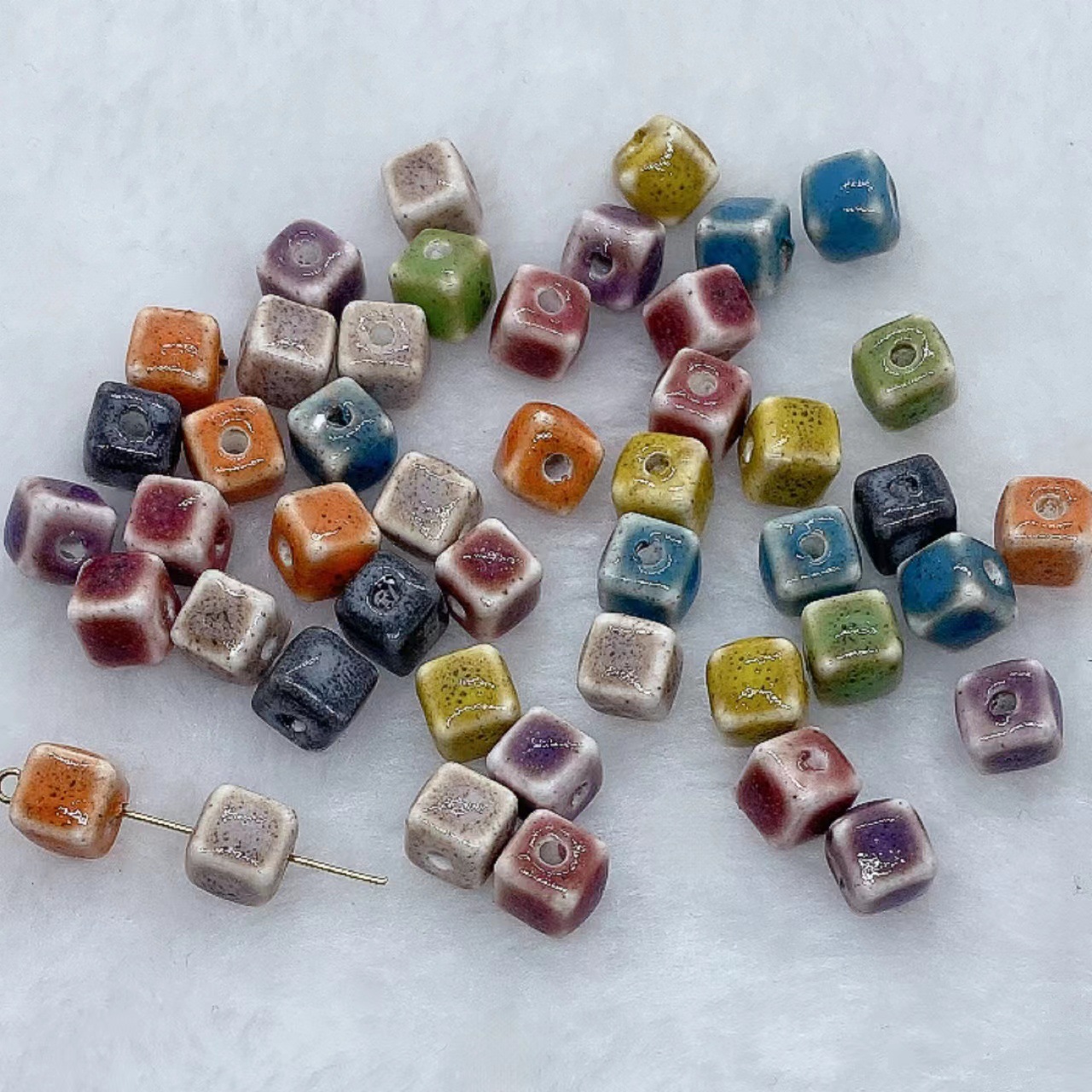 1:Mixed color flower glaze