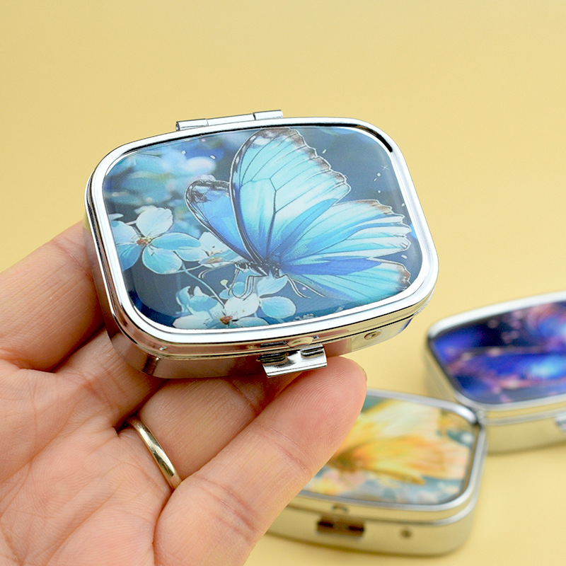 2:Rectangular Pill box [Blue Butterfly]]