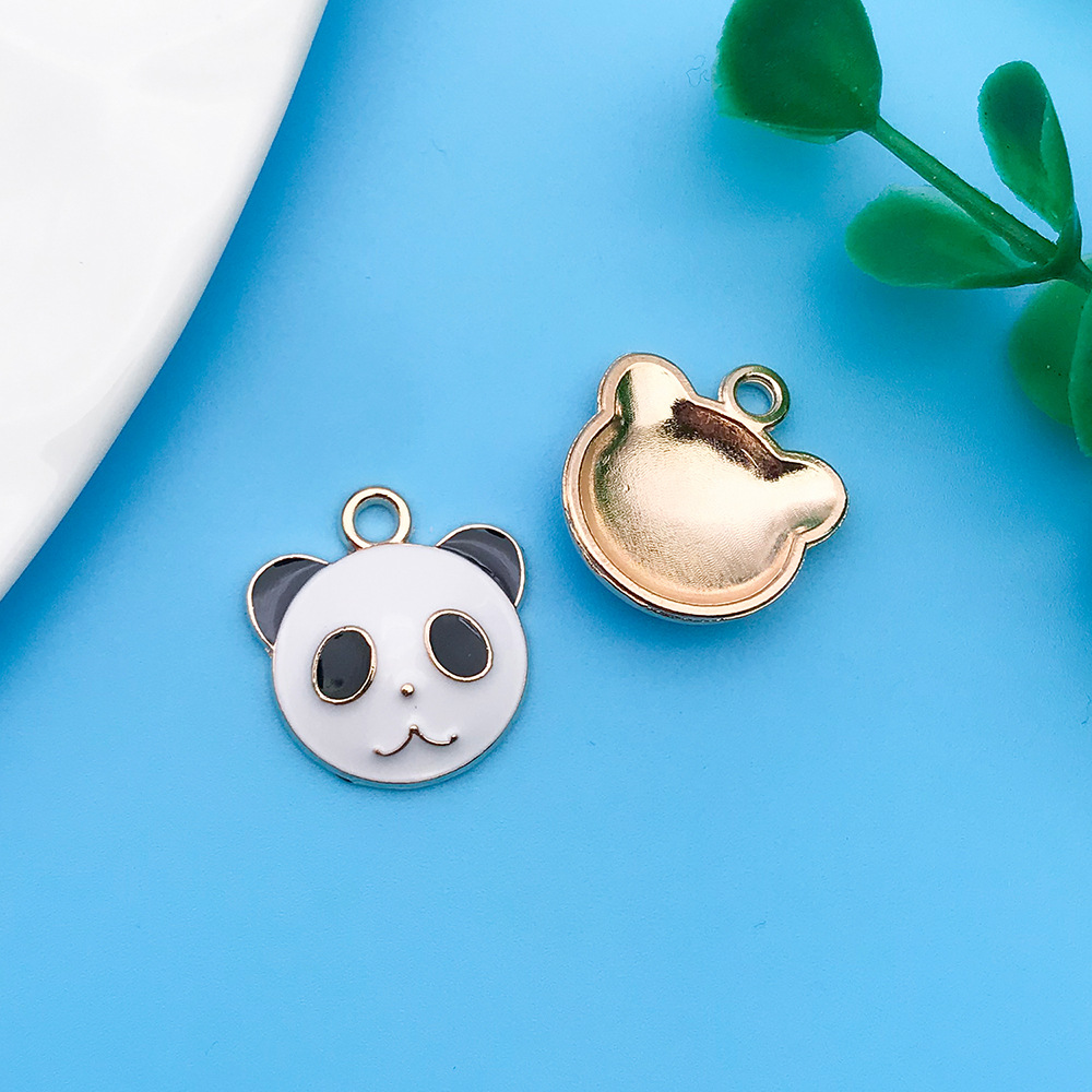 18:Oil drop white round panda 15x17mm-12323-1g