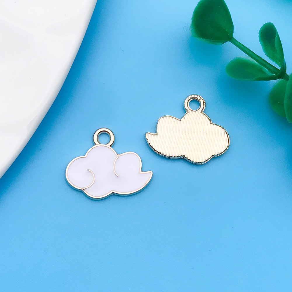 23:Dripping oil white clouds 18x15mm-12461-1g