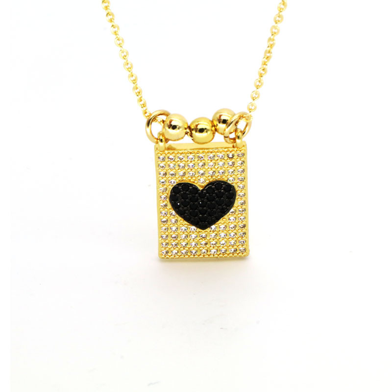 1:black love necklace