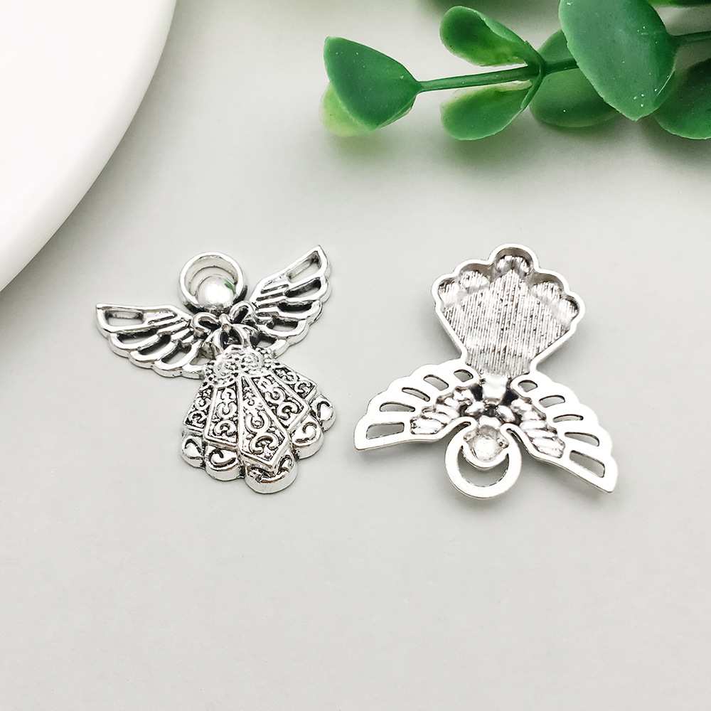 4:1 antique silver angel 23*26mm-2.3g-4133