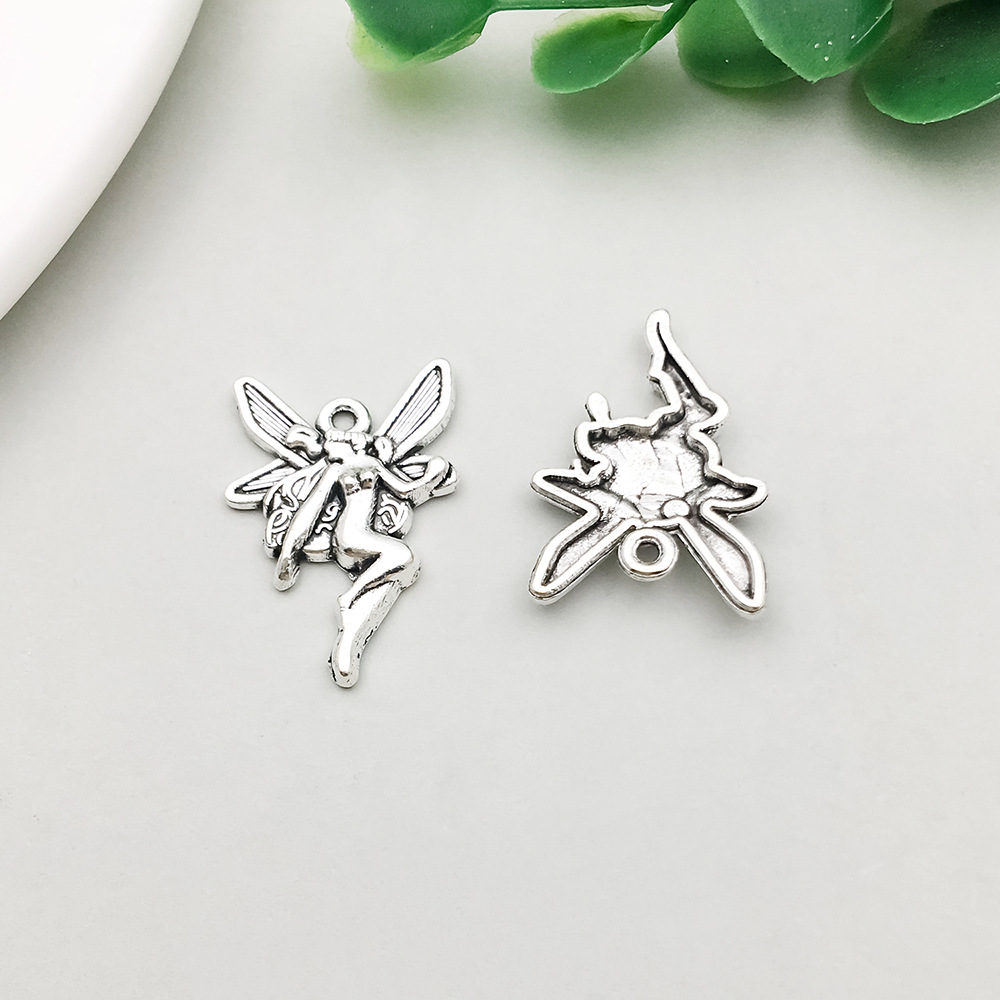 5:1 antique silver angel 15*21mm-0.8g-4632