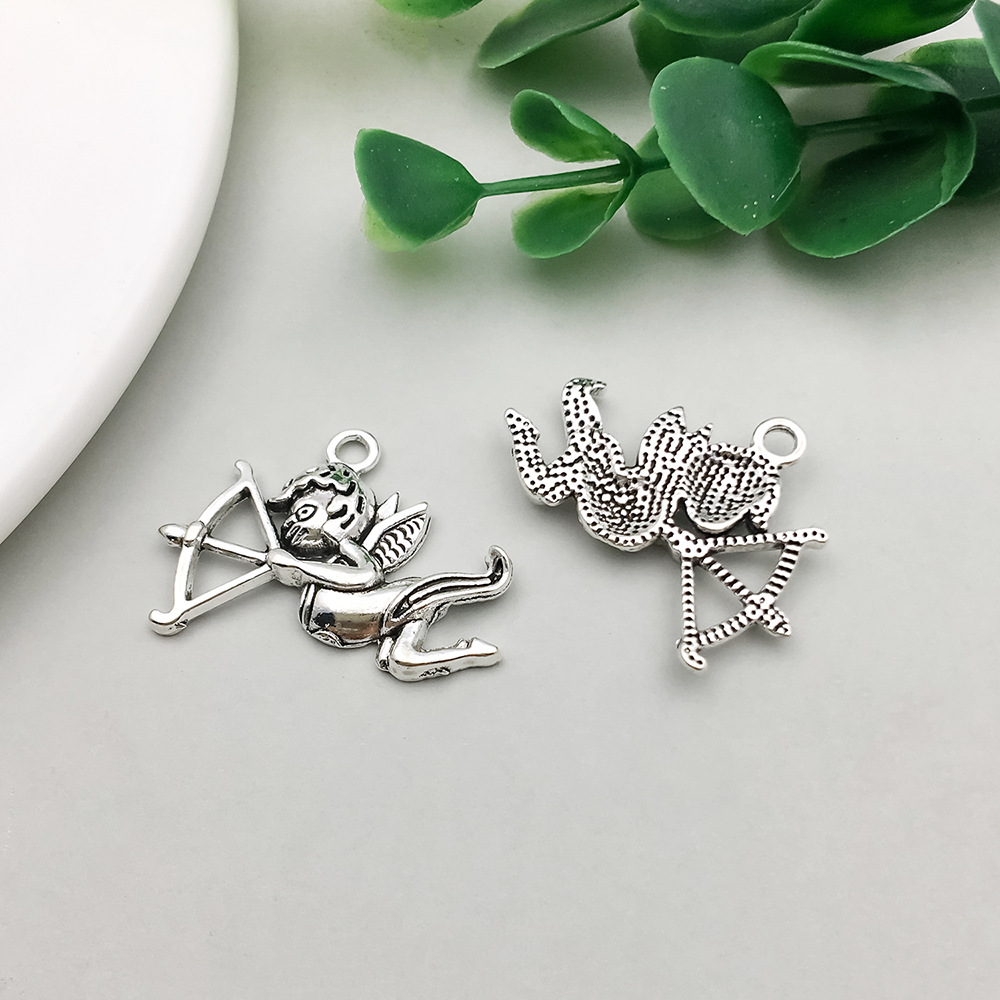 14:1 antique Silver Angel 28*22mm-2.3g-11436