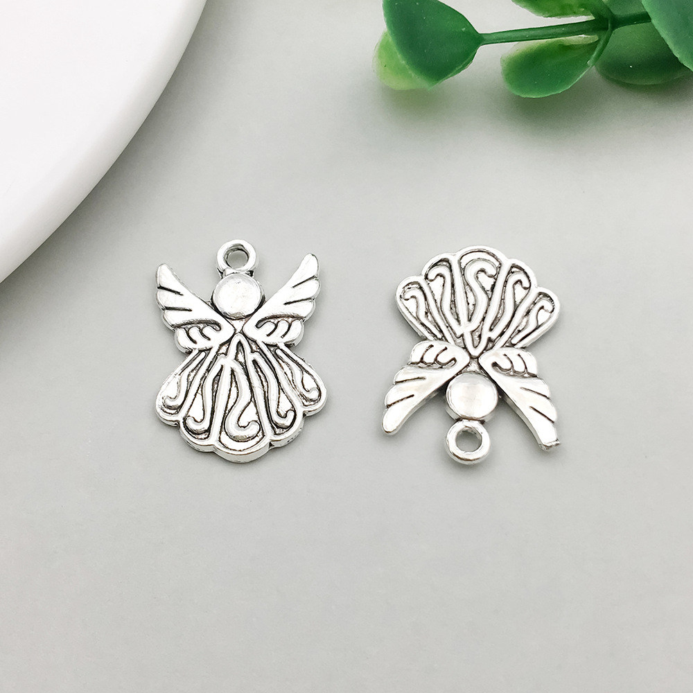 17:1 antique Silver Angel 15*21mm-1.7g-17366