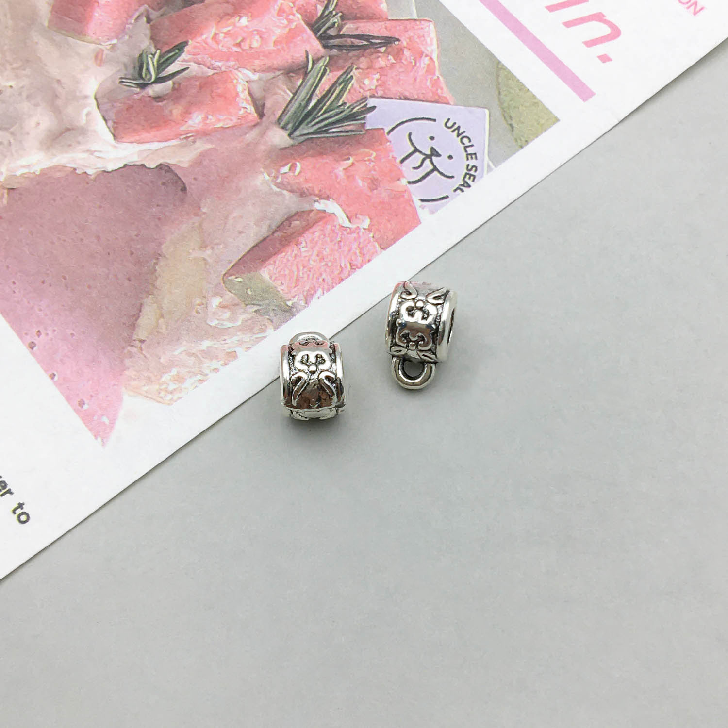 10:1 antique silver tee hanging head 5*11mm hole 4.5 mm-0.6g-8912