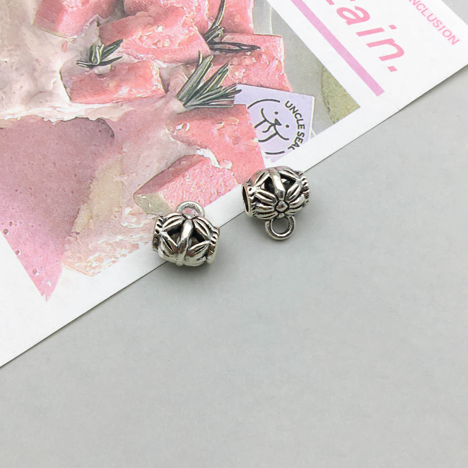 11:1 antique silver tee hanging head 15*16mm hole 4mm-1.2g-13887