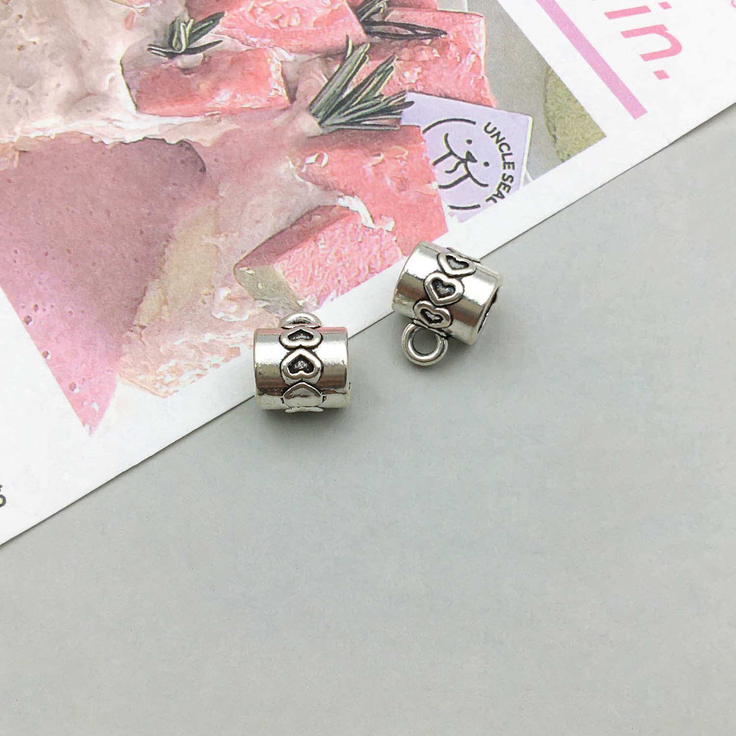 16:1 antique silver tee hanging head 8*12mm hole 4.5 mm-1.1g-13894