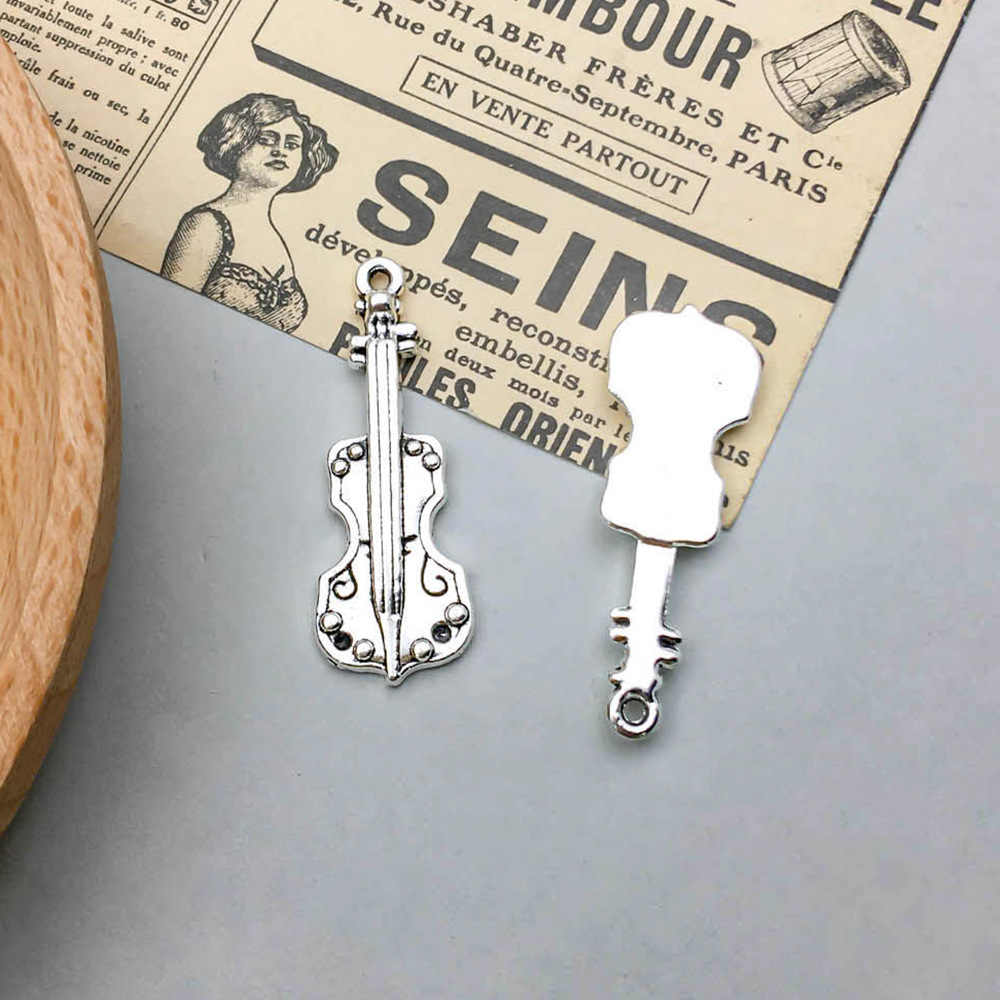 3:1 antique silver guitar 11*32mm-2.5g-5808