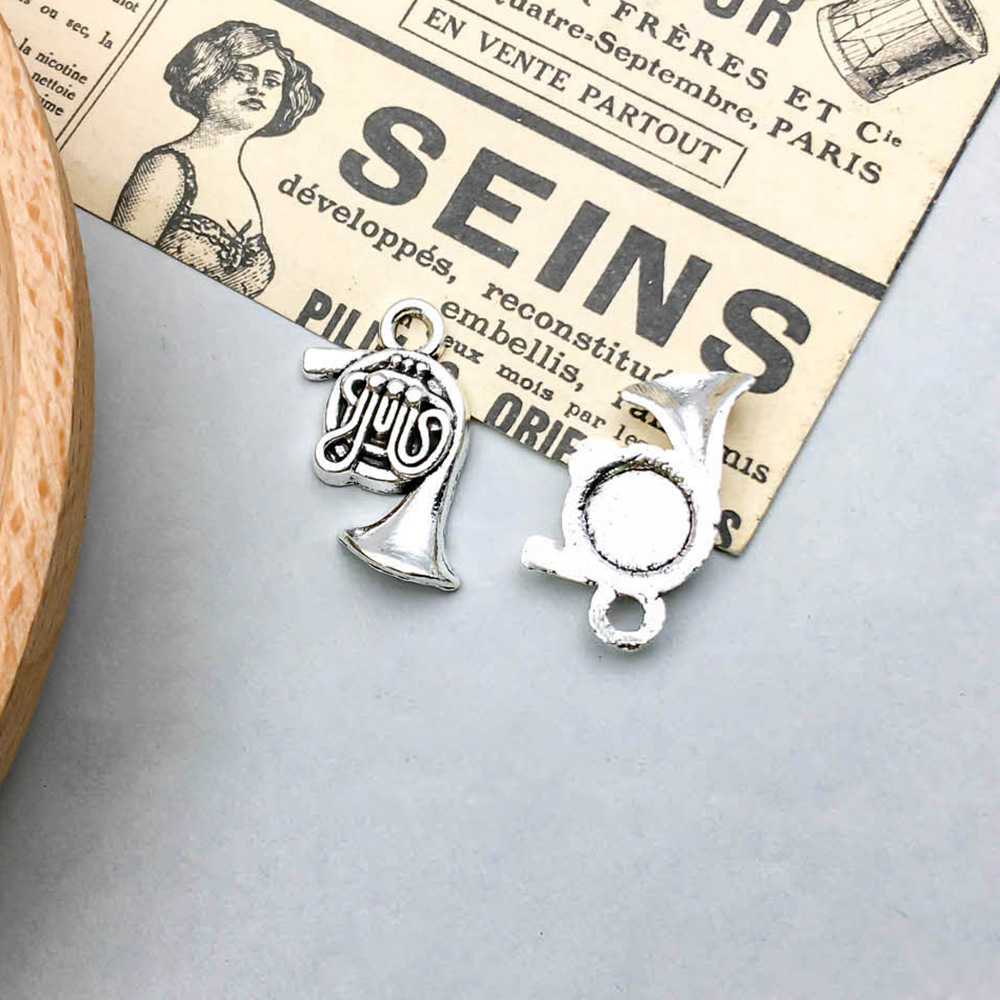 9:1 antique silver horn 15*20mm-0.9g-10790