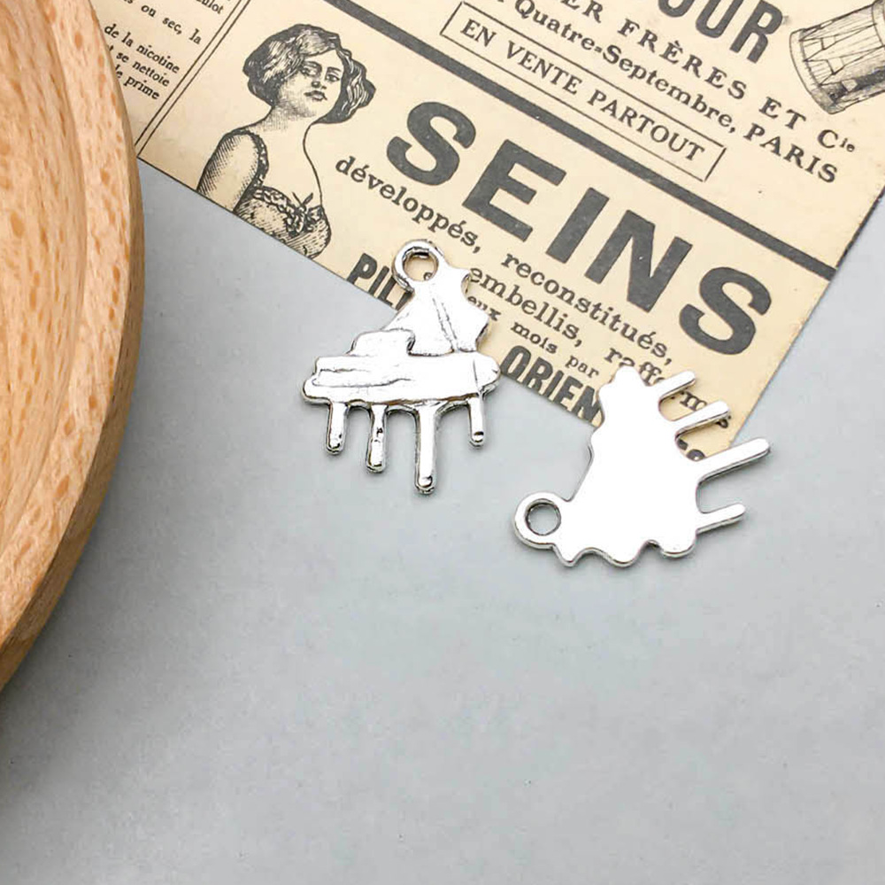 15:1 antique silver piano 14*19mm-1g-15561