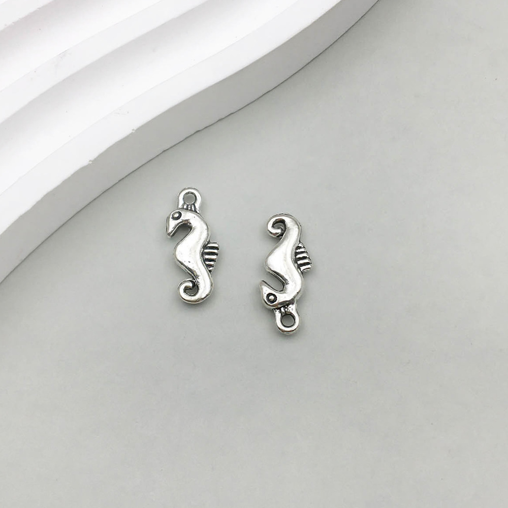 17:1 antique silver ocean seahorse 7*17mm-0.8g-17378