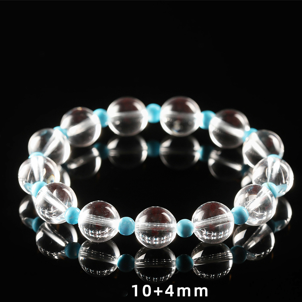 3:8a natural clear quartz blue turquoise