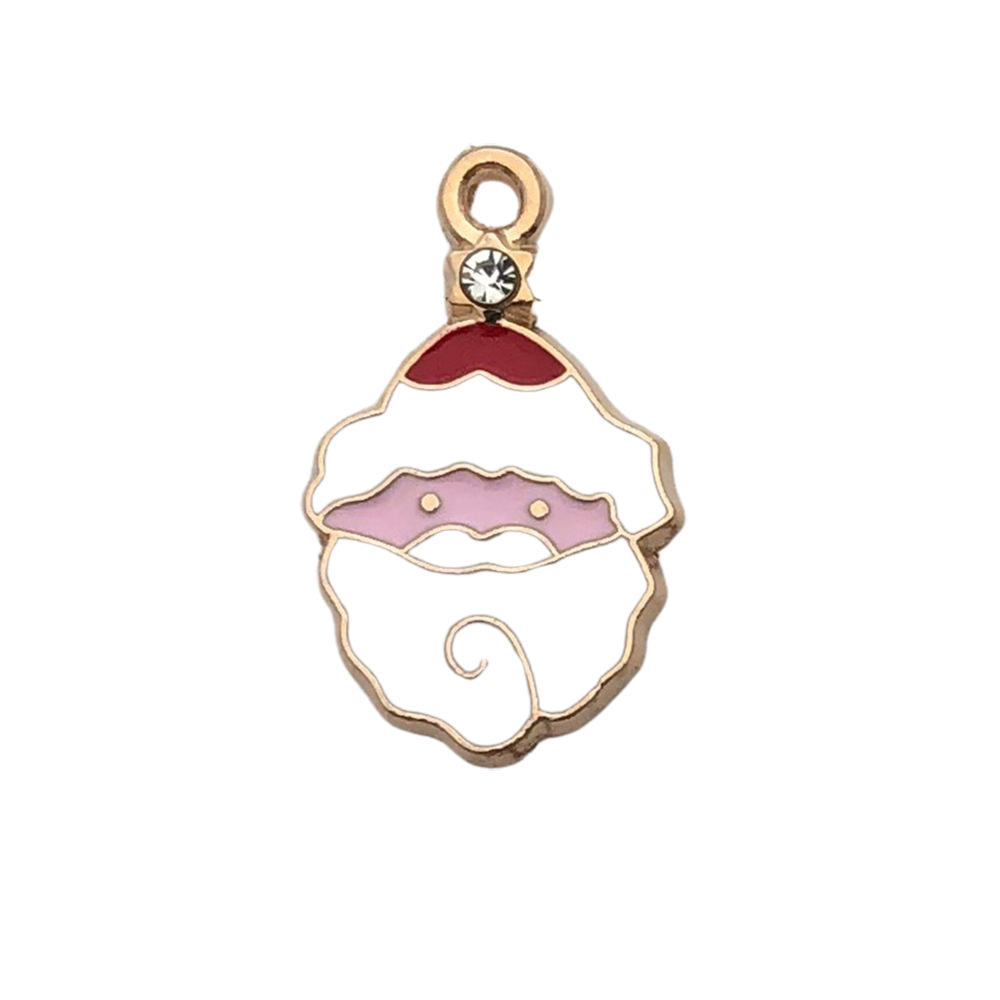 1 dripping oil red and white drill Santa Claus hea