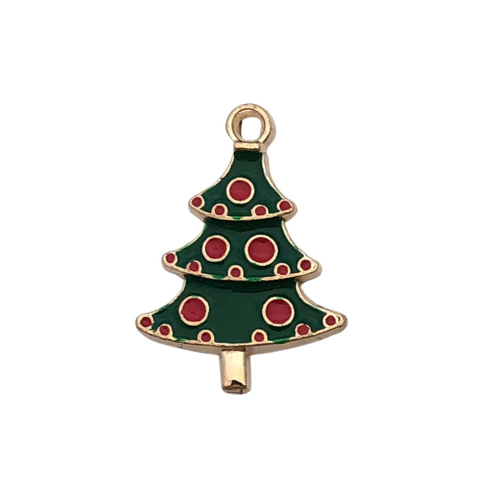 3:1 drop oil red green spot color Christmas tree 18*25mm-1.8g-8861