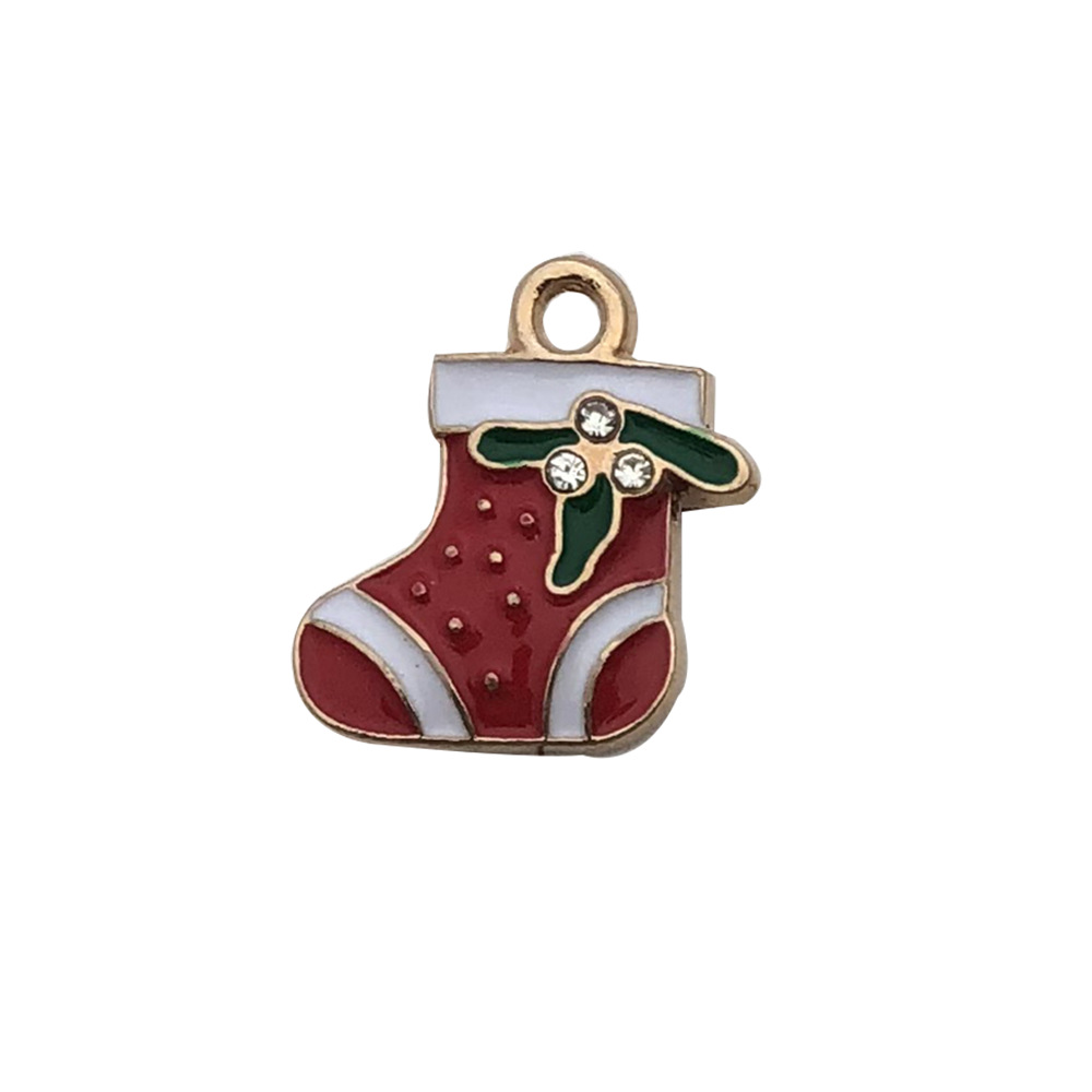 4:1 dripping oil red point drill Christmas socks 15*17mm-1.2g-8862