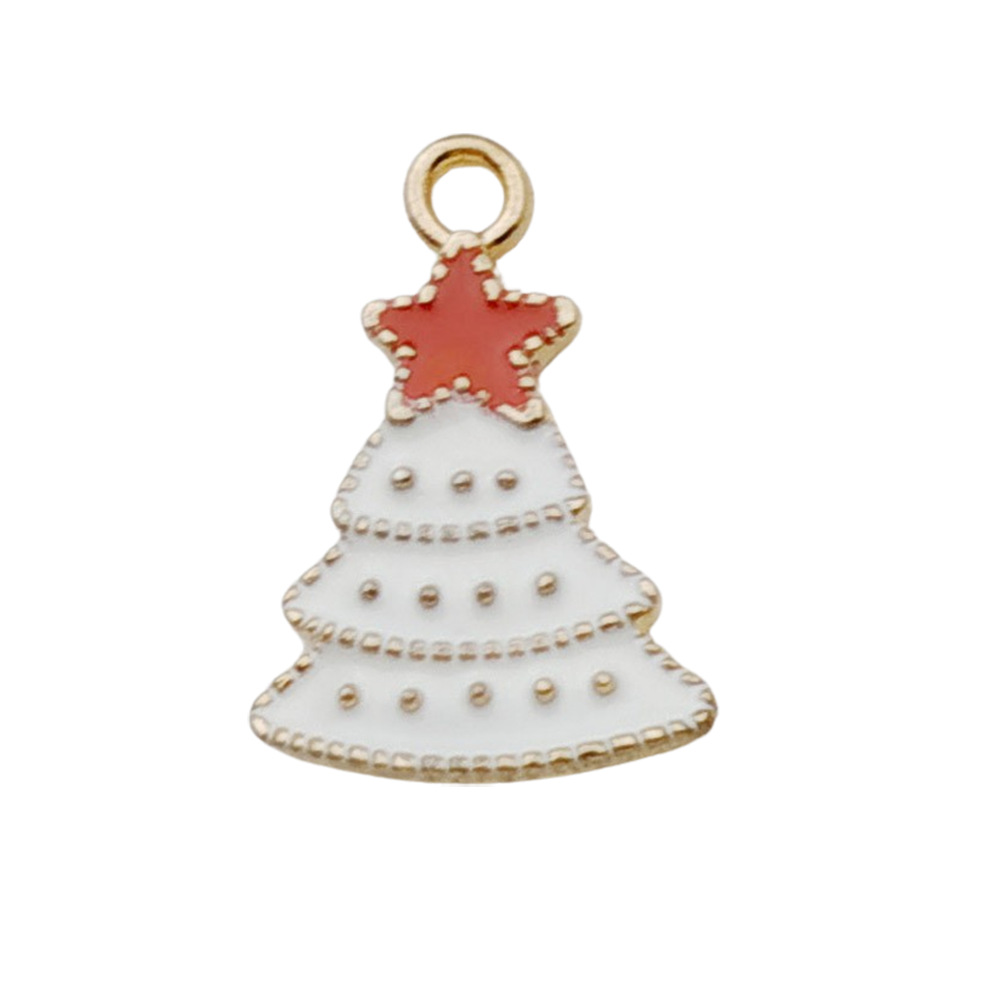 18:1 dripping white Christmas tree red star 15*22mm-1.4g-9909