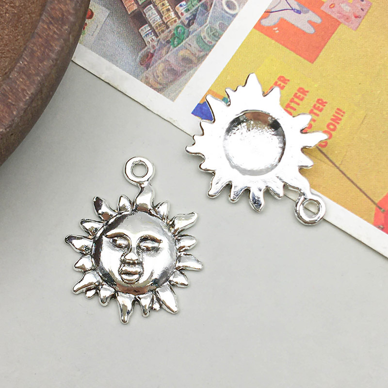10:1 antique silver sun 19*23mm-1.5g-7701
