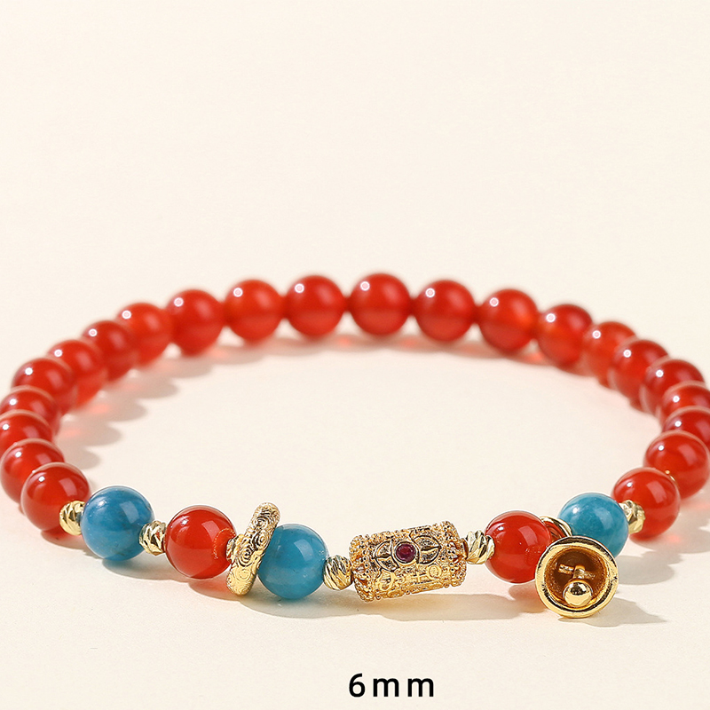 1:red agate and Apatite