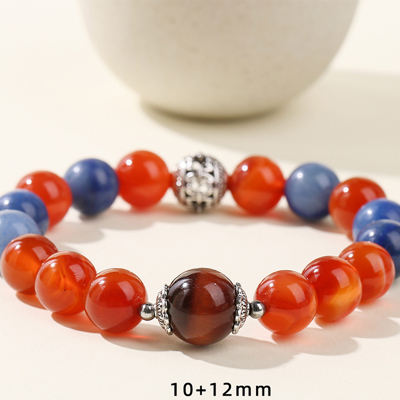 2:red agate and Blue Aventurine