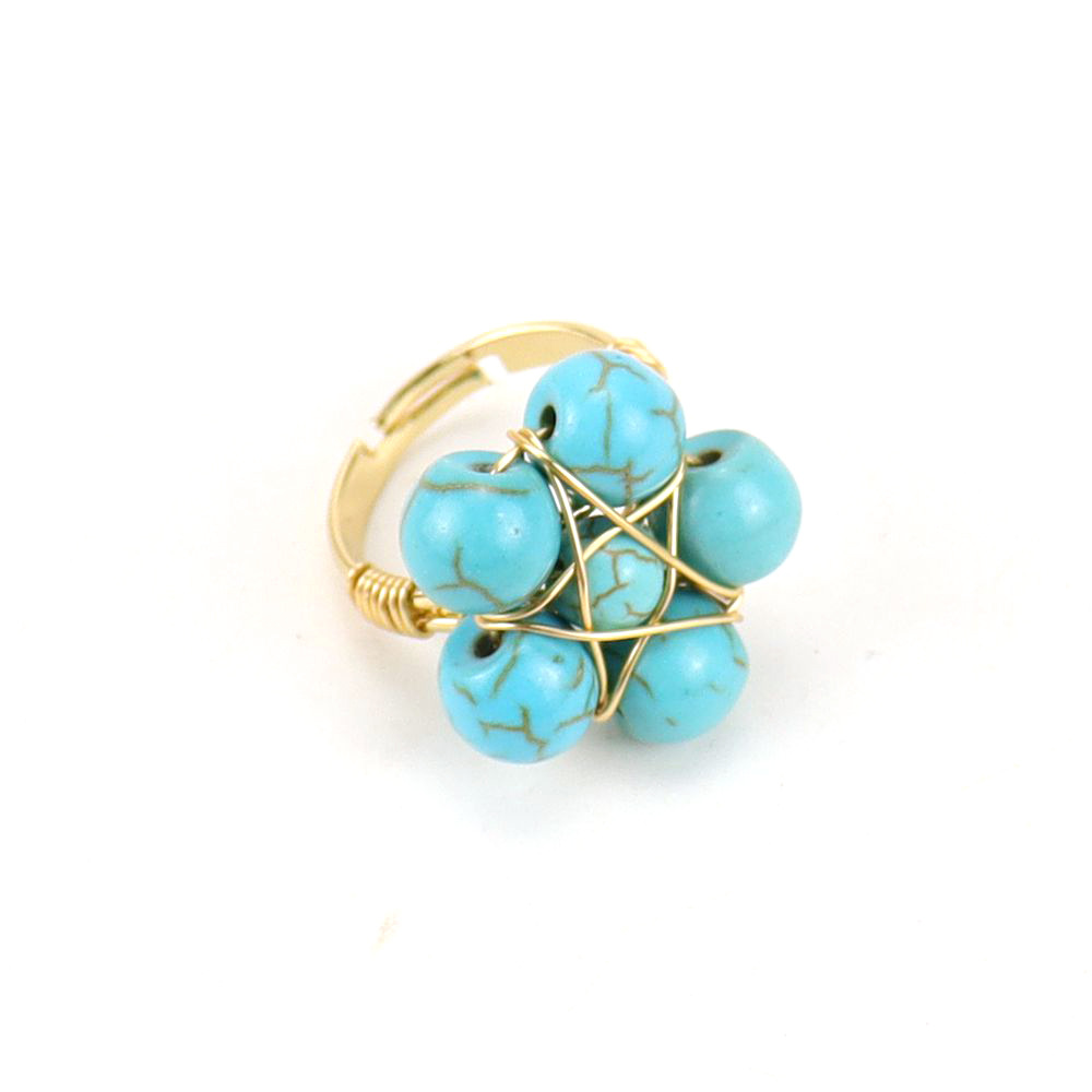 golden blue turquoise