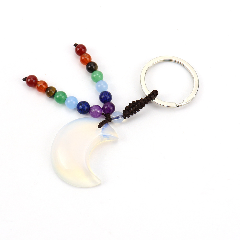 Brown rope protein keychain