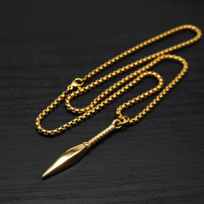 4:Gold with 60cm square pearl chain