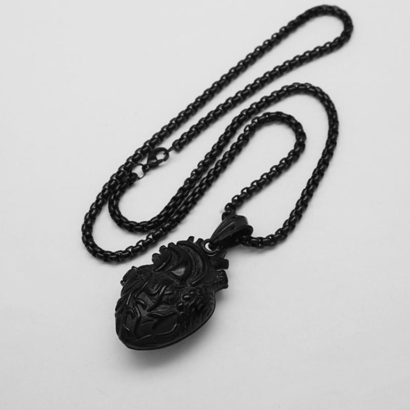 Black large with 4mm60cm square pearl chain