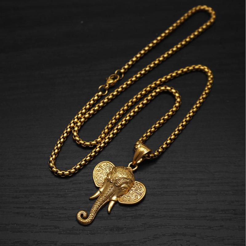 4:Gold with 60cm square pearl chain