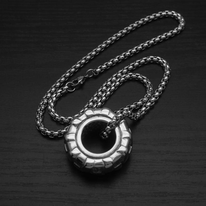 2:Steel color with 4mm60cm square pearl chain