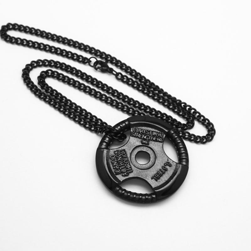 8:Black with 55cm Cuban chain