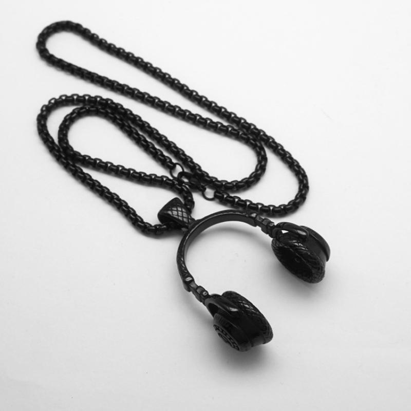 8:Black with 4mm60cm square pearl chain