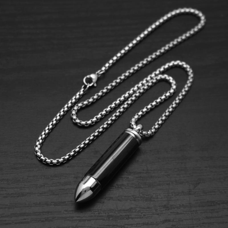 Black large size with 60cm square pearl chain