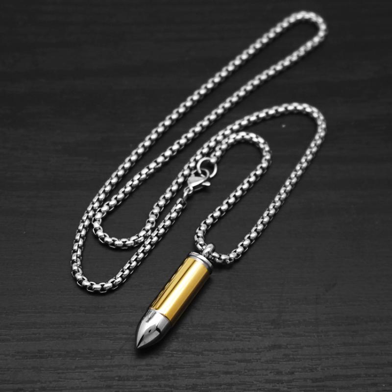 Gold small size with 60cm square pearl chain