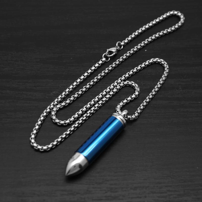 10:Blue large size with 60cm square pearl chain