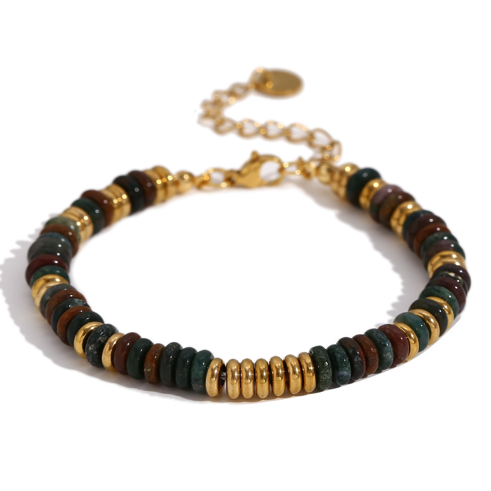 Gold-grey green stone