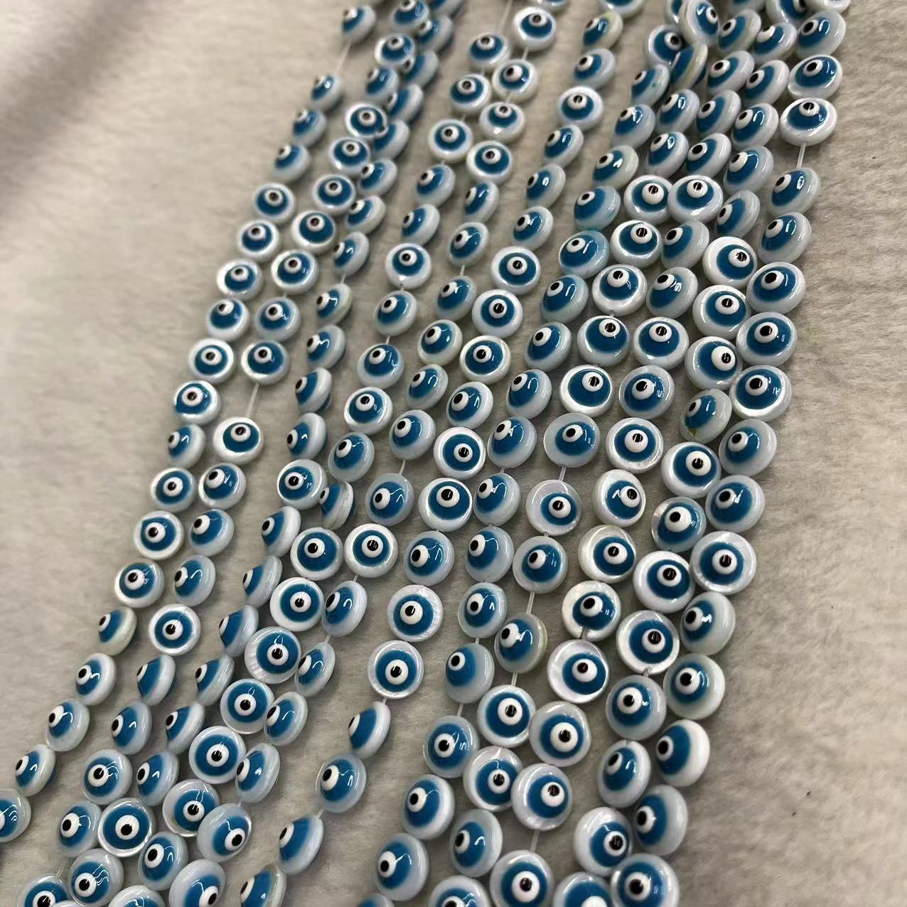 Blue round 8mm/about 47 pieces
