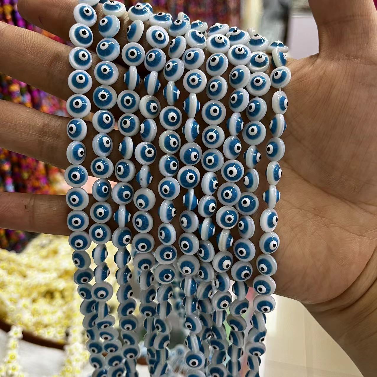 Blue round 10mm/about 39 pieces