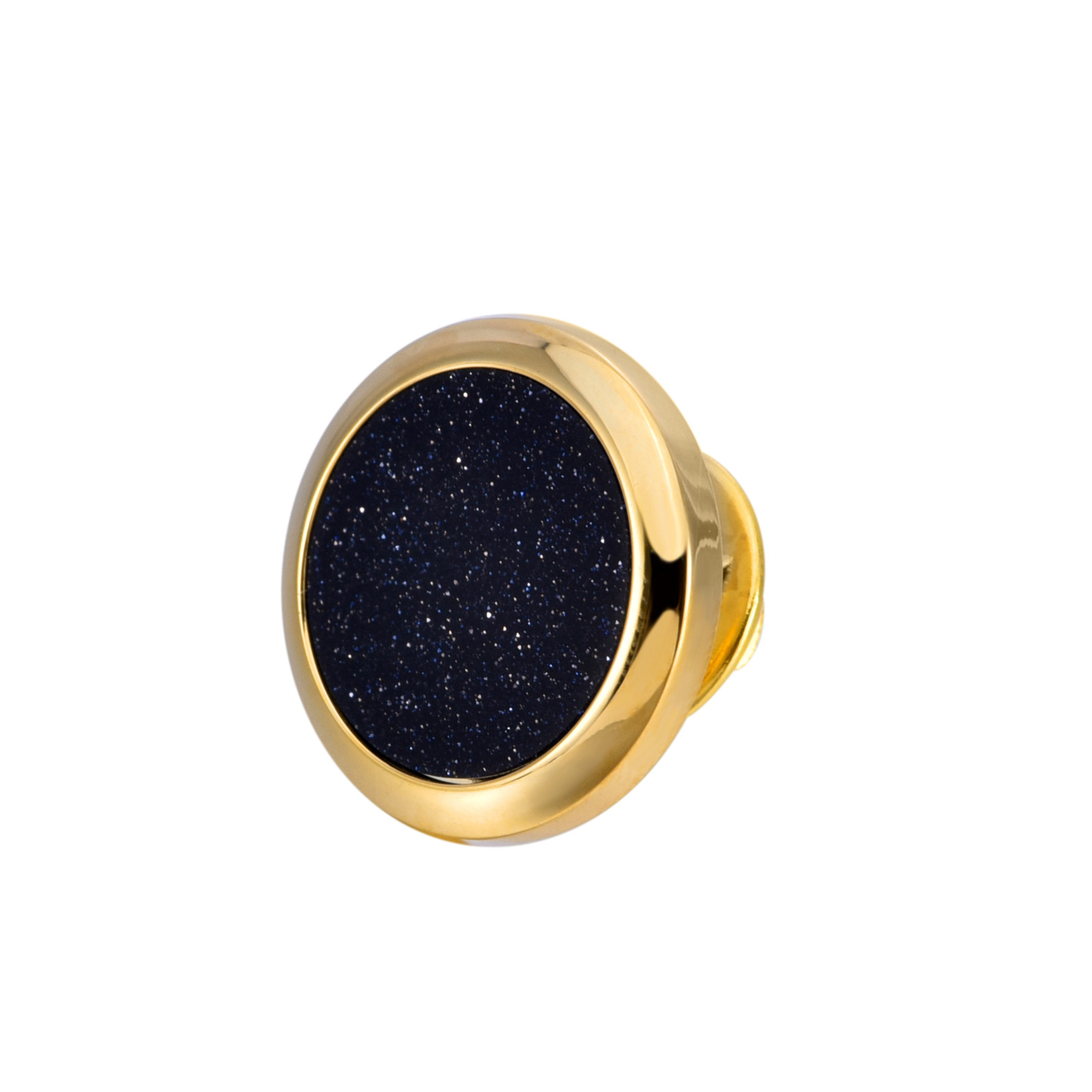 5:5 gold blue sandstone brooch