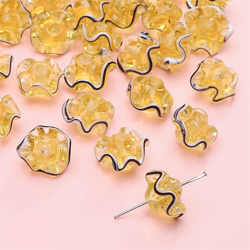 1:transparent glass beads champagne