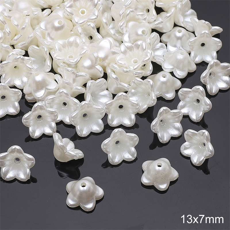 13:#13 trumpet flower 13x 7mm aperture about 1mm 30/bag