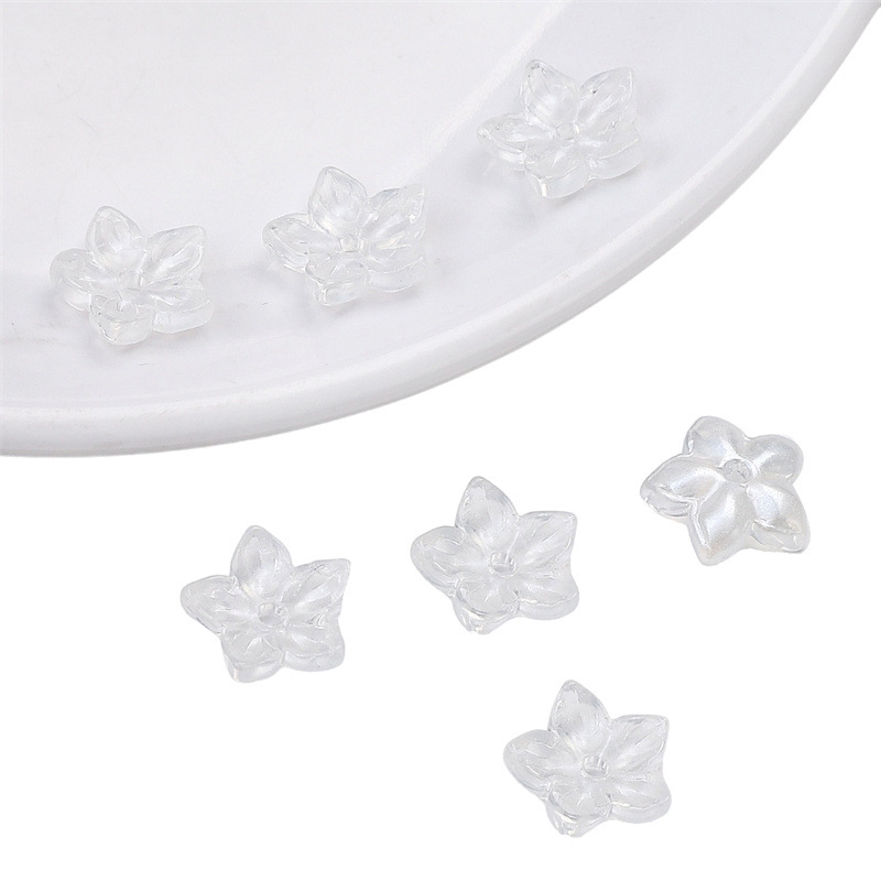 4:Pointed flower pearl white 10/bag