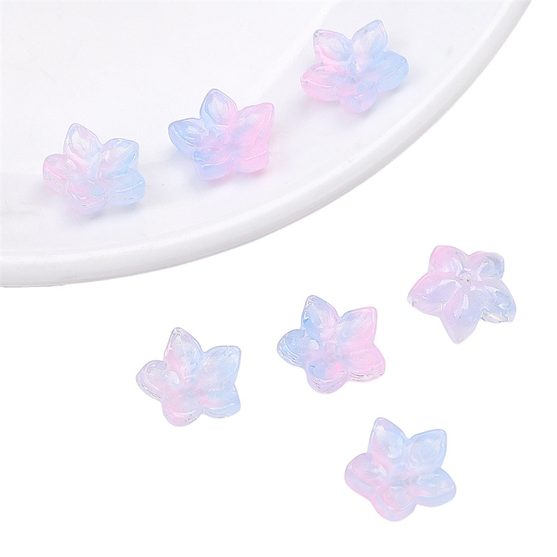 6:Sharp flower gradient pink blue 10/bag