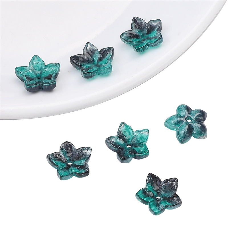 8:Sharp flower gradient dark green 10/bag